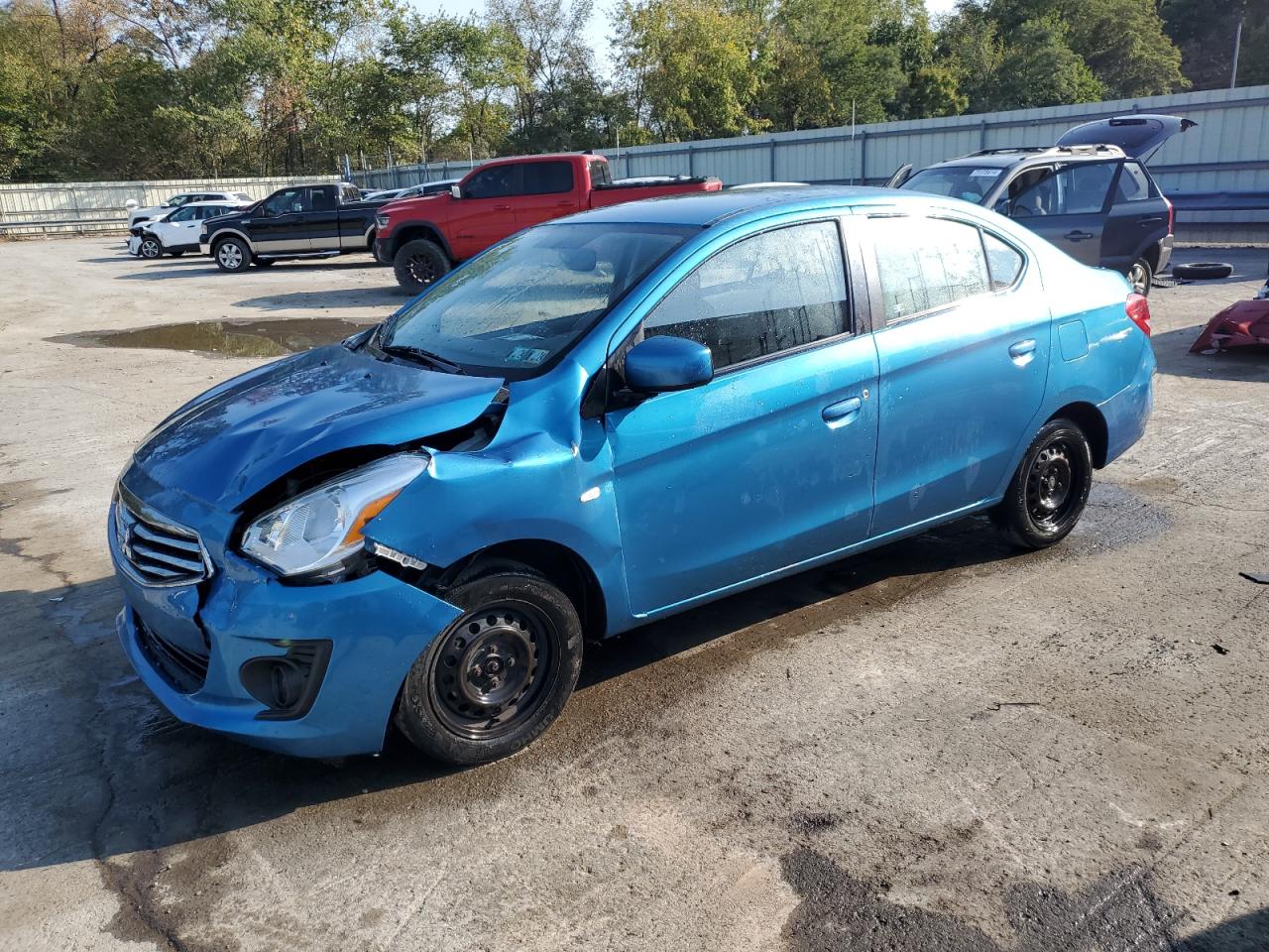 2017 Mitsubishi Mirage G4 Es продається в Ellwood City, PA - Front End