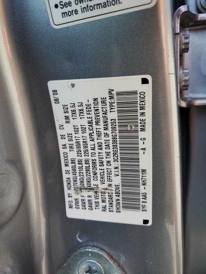 3CZRE38388G709253 2008 Honda Cr-V Lx