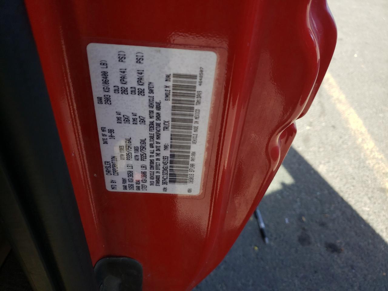 1999 Dodge Ram 1500 VIN: 3B7HC13Z3XG145193 Lot: 70718074