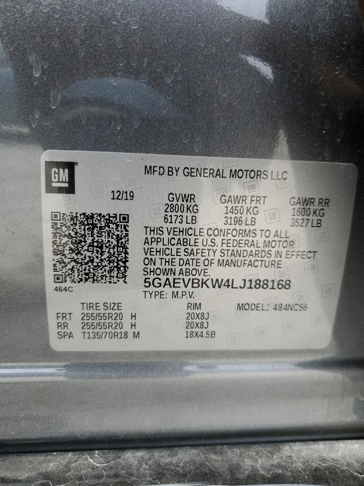 2020 Buick Enclave Premium VIN: 5GAEVBKW4LJ188168 Lot: 71549554