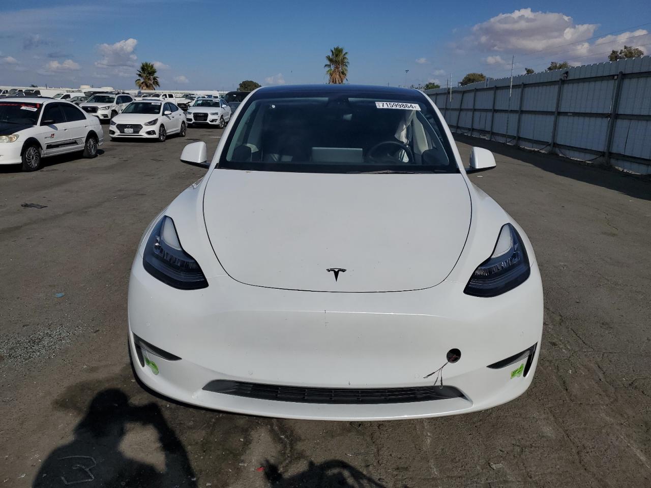 2021 Tesla Model Y VIN: 5YJYGDEE4MF275078 Lot: 71599864