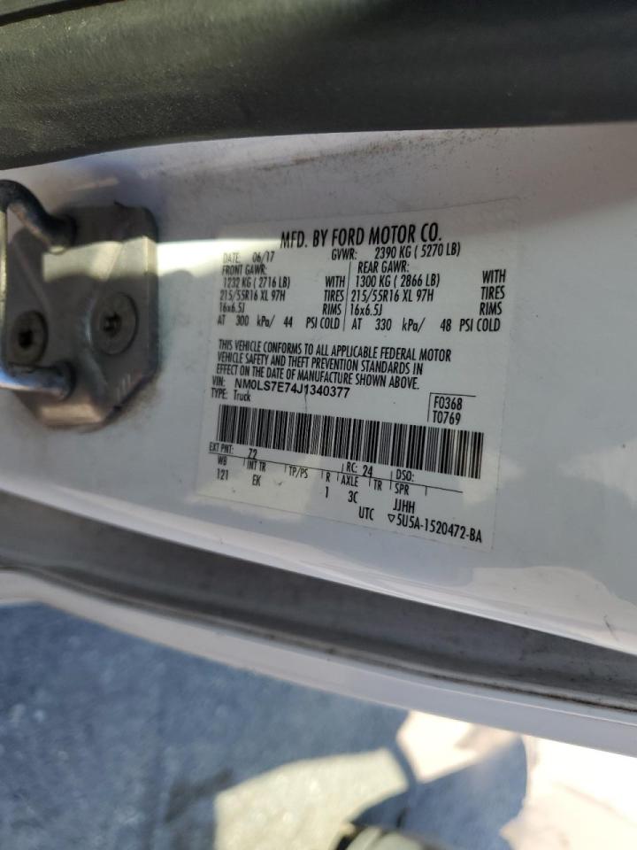 NM0LS7E74J1340377 2018 Ford Transit Connect Xl