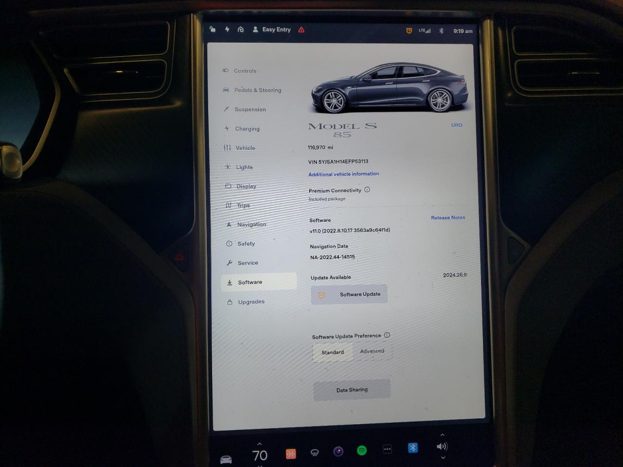 5YJSA1H14EFP53113 2014 Tesla Model S