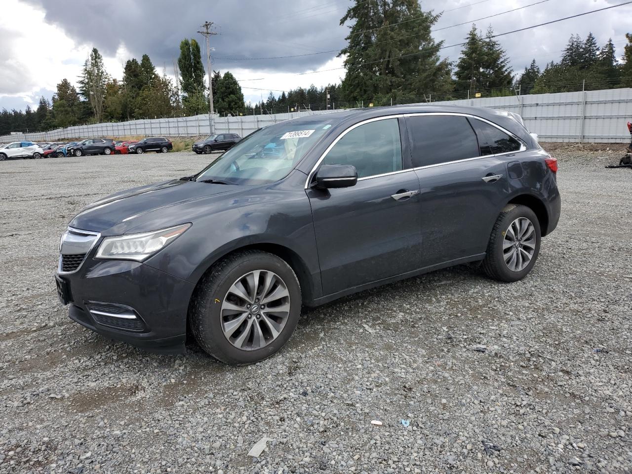 2015 Acura Mdx Technology VIN: 5FRYD4H49FB011593 Lot: 71399514