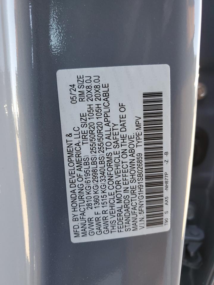5FNYG1H91SB026859 2025 Honda Pilot Black