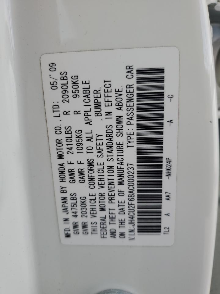 JH4CU2F68AC000237 2010 Acura Tsx