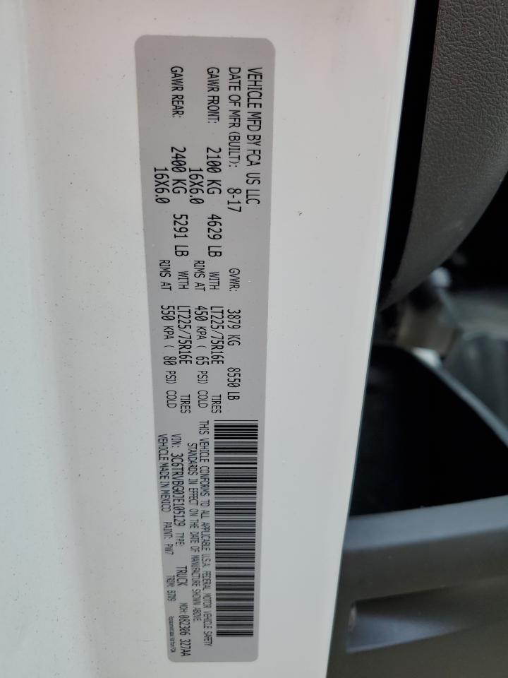 3C6TRVBG0JE105129 2018 Ram Promaster 1500 1500 High