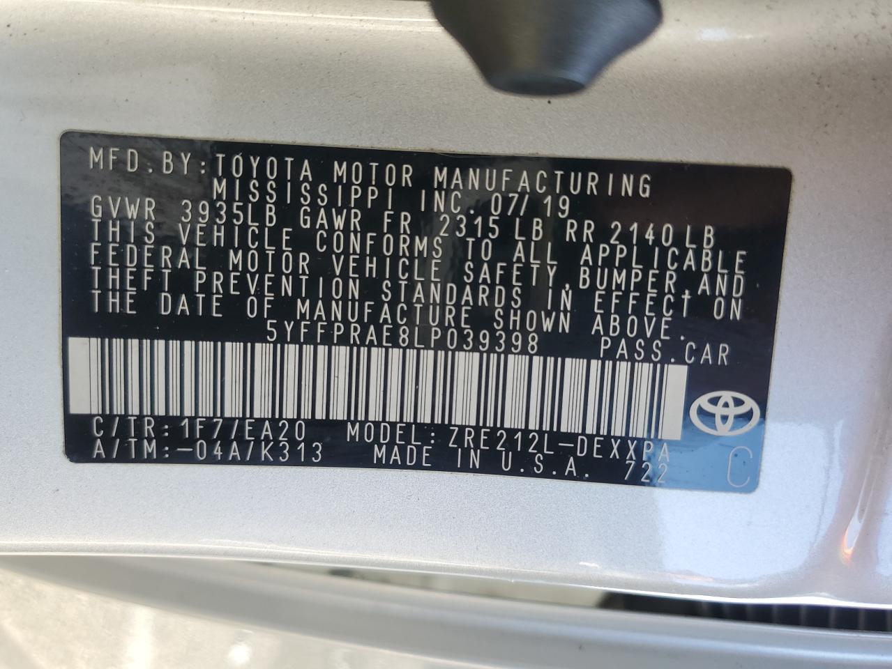 2020 Toyota Corolla - Image 12