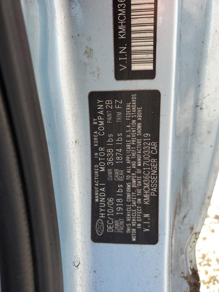 2007 Hyundai Accent Gs VIN: KMHCM36C17U033219 Lot: 71433474