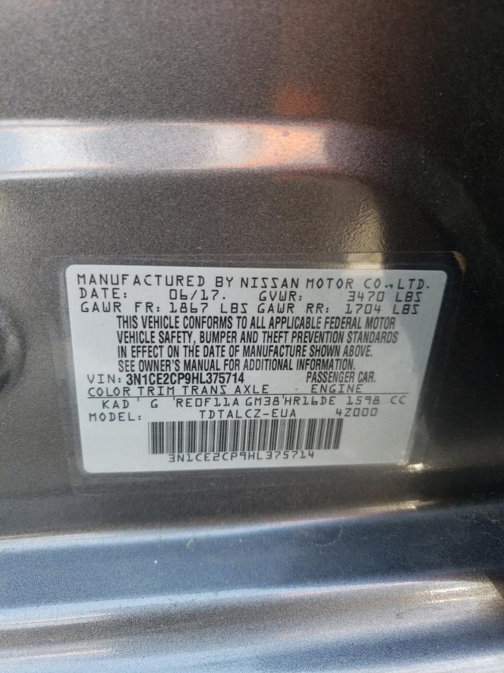 3N1CE2CP9HL375714 2017 Nissan Versa Note S