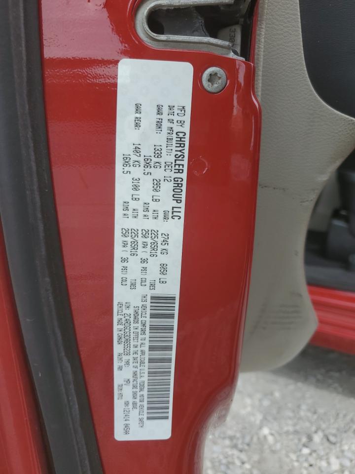 2013 Dodge Grand Caravan Sxt VIN: 2C4RDGCG3DR655228 Lot: 71284414