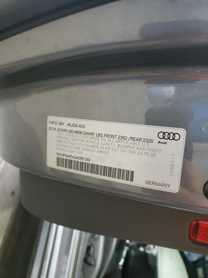 WAUPNAF54JA095194 2018 Audi A5 Premium Plus