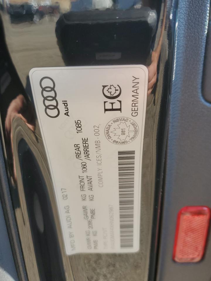 WAUGMAF4XHN062987 2017 Audi A4 Ultra Premium