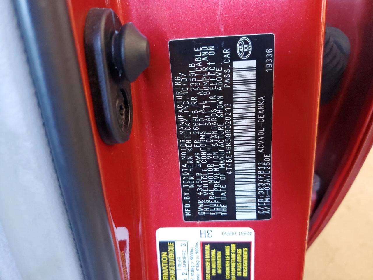 2008 Toyota Camry - Image 12