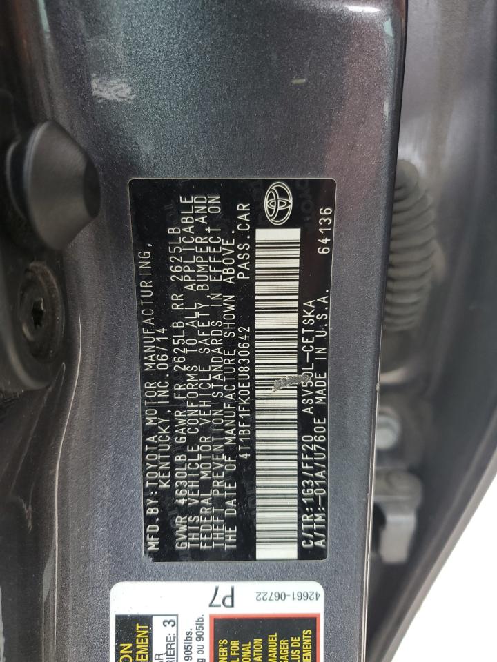 4T1BF1FK0EU830642 2014 Toyota Camry L