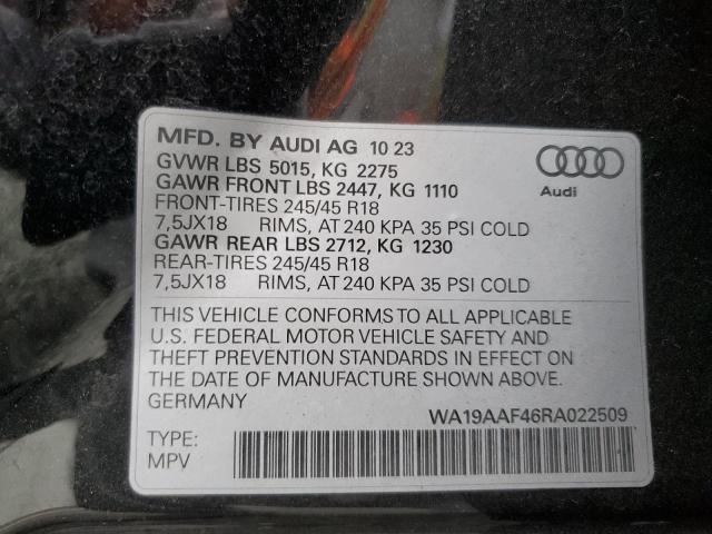 WA19AAF46RA022509 Audi A4 ALLROAD 14