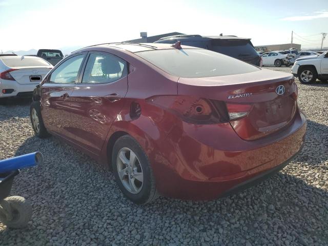  HYUNDAI ELANTRA 2015 Czerwony