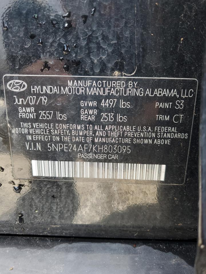 5NPE24AF7KH803095 2019 Hyundai Sonata Se