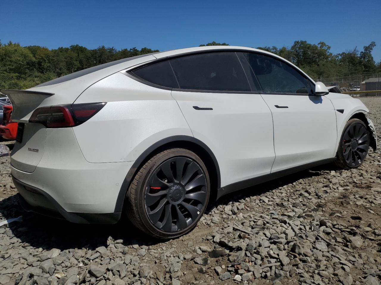 VIN 7SAYGDEF9NF463043 2022 TESLA MODEL Y no.3