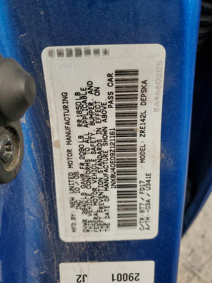 1NXBU40E09Z121161 2009 Toyota Corolla Base