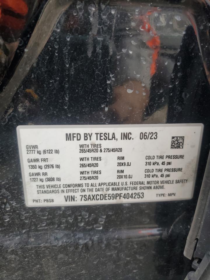 7SAXCDE59PF404253 2023 Tesla Model X