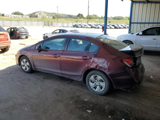 Sedans HONDA CIVIC 2013 Burgundy