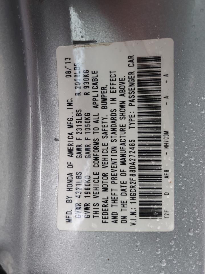 1HGCR2F88DA272485 2013 Honda Accord Exl