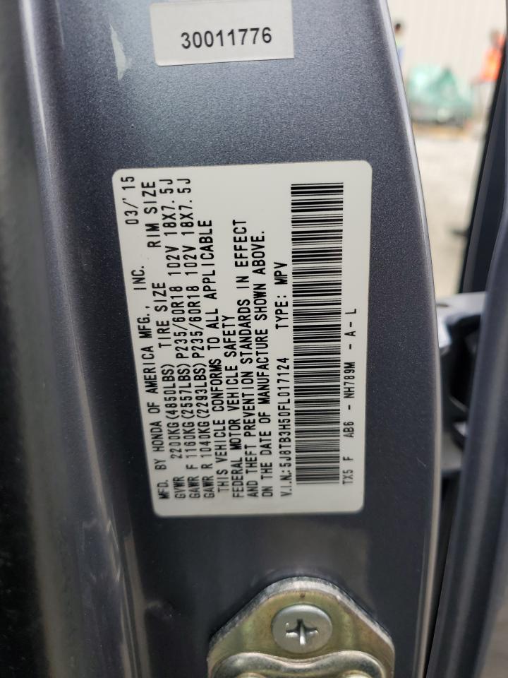 5J8TB3H50FL017124 2015 Acura Rdx Technology