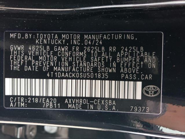 4T1DAACK0SU501835 Toyota Camry XSE 12