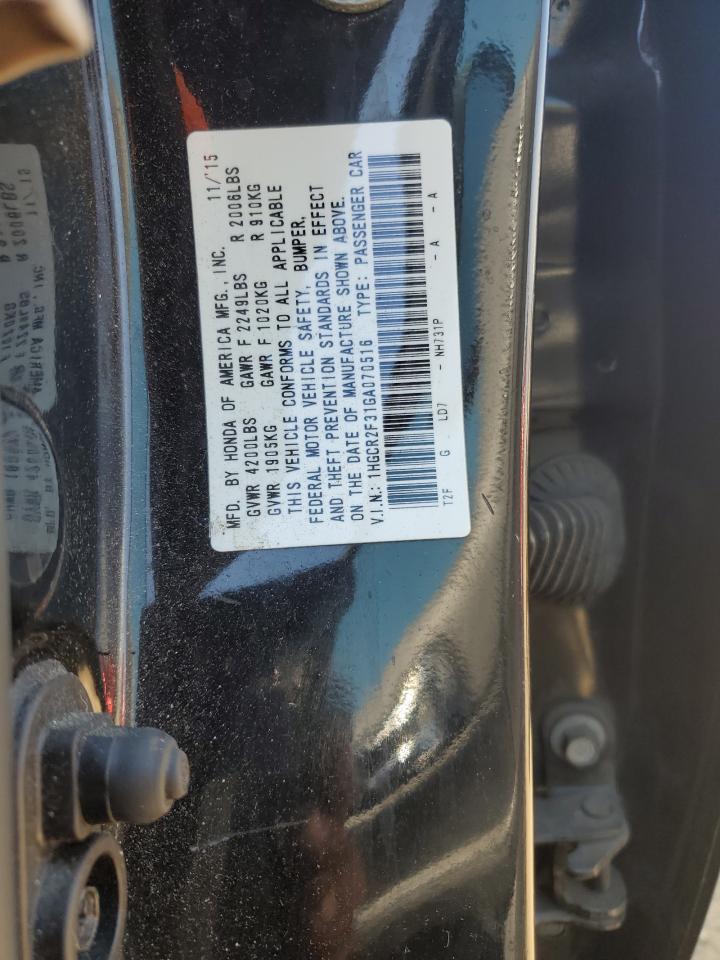 1HGCR2F31GA070516 2016 Honda Accord Lx