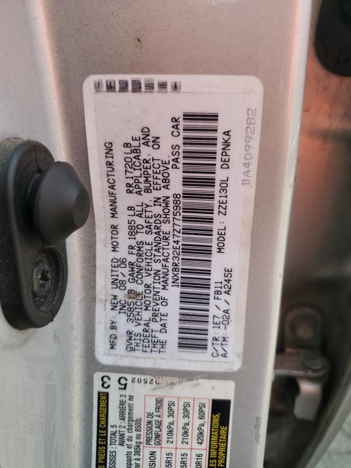 1NXBR32E47Z775988 2007 Toyota Corolla Ce