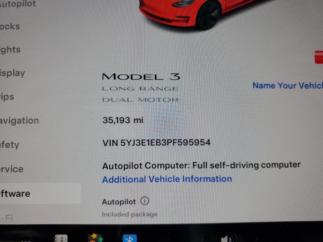 2023 Tesla Model 3 VIN: 5YJ3E1EB3PF595954 Lot: 69778434