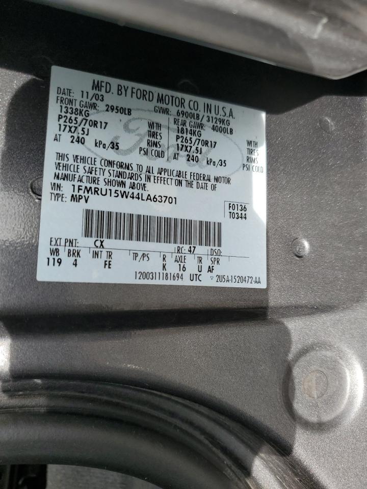 1FMRU15W44LA63701 2004 Ford Expedition Xlt