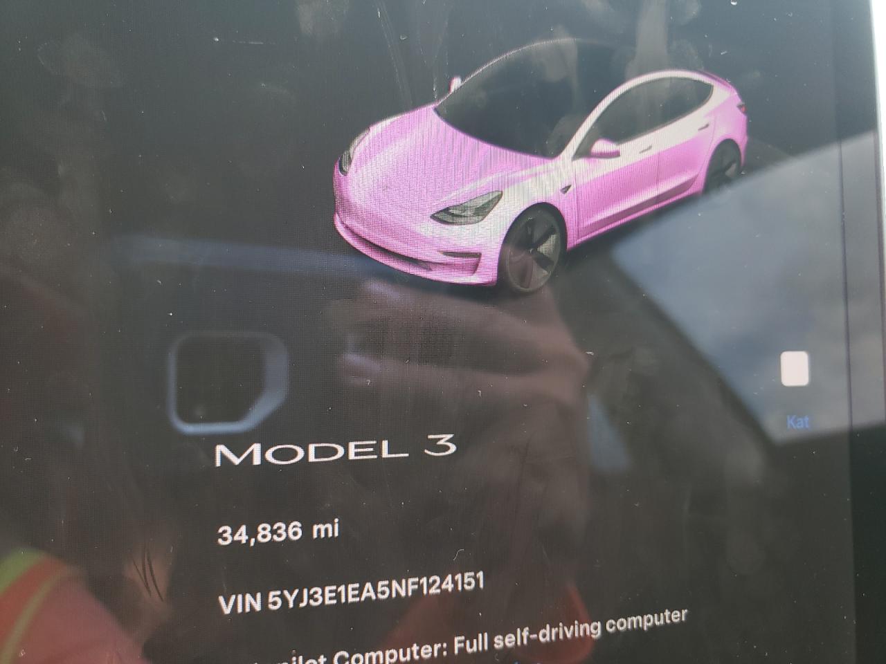 5YJ3E1EA5NF124151 2022 Tesla Model 3