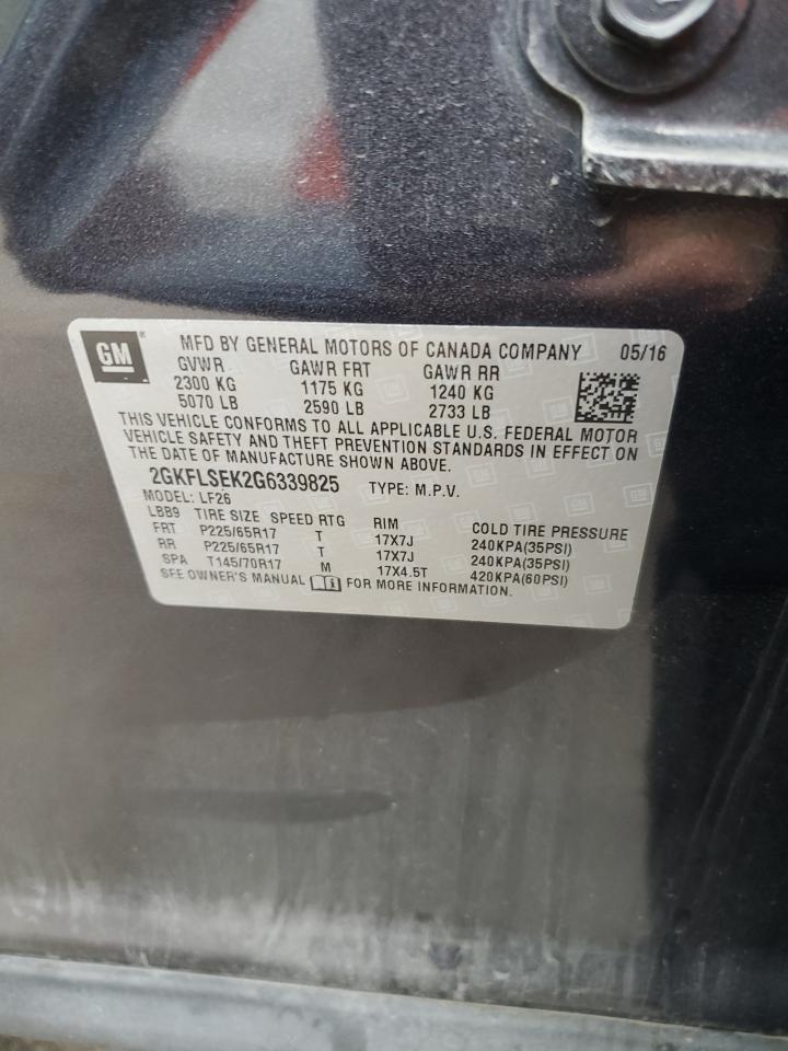 2GKFLSEK2G6339825 2016 GMC Terrain Sle