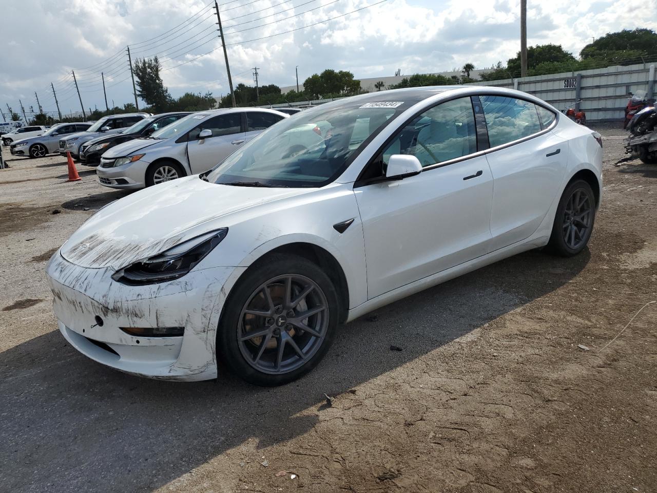 VIN 5YJ3E1EA3NF316314 2022 TESLA MODEL 3 no.1