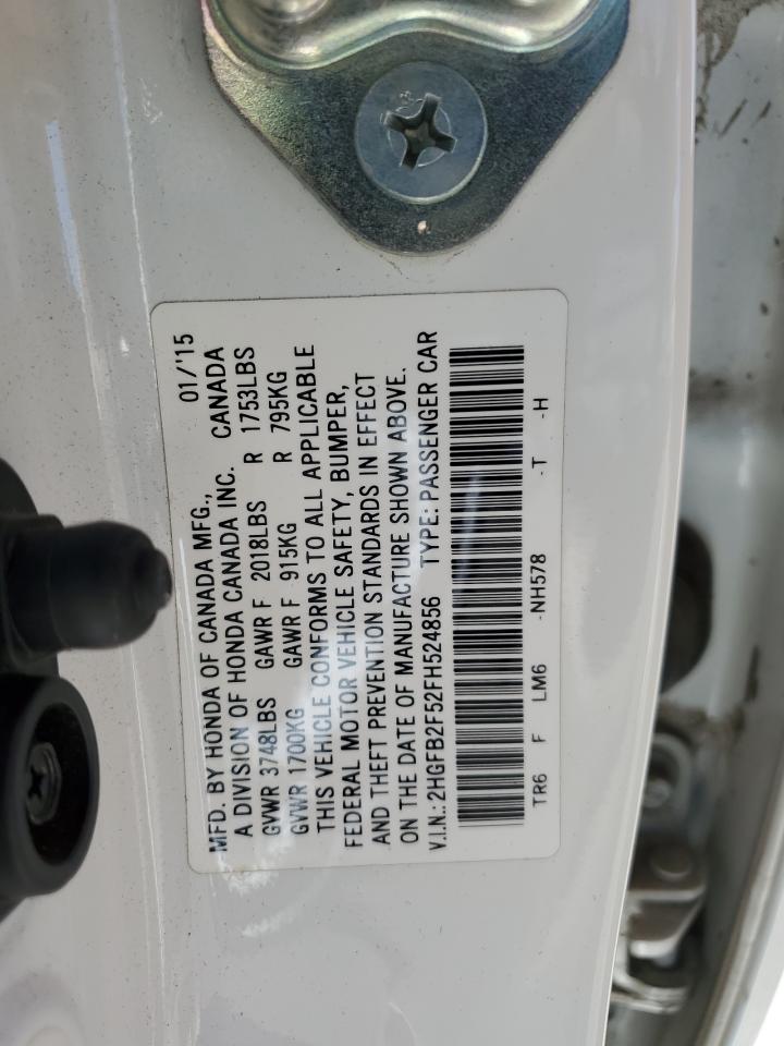 2HGFB2F52FH524856 2015 HONDA CIVIC - Image 12