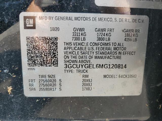 3GCUYGEL6MG120814 Chevrolet All Models SILVERADO 12