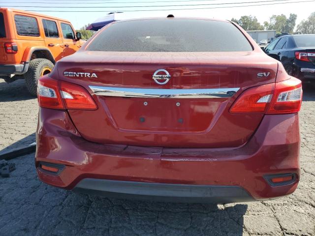  NISSAN SENTRA 2017 Бордовый