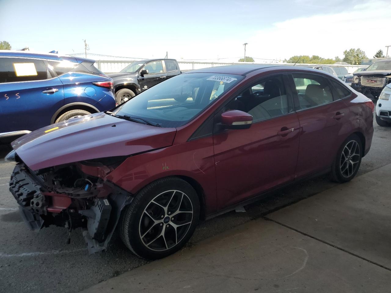 2017 Ford Focus Sel VIN: 1FADP3H29HL236859 Lot: 70366874