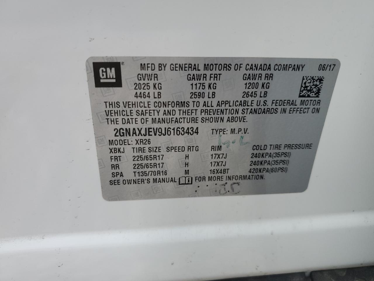 2GNAXJEV9J6163434 2018 CHEVROLET EQUINOX - Image 13