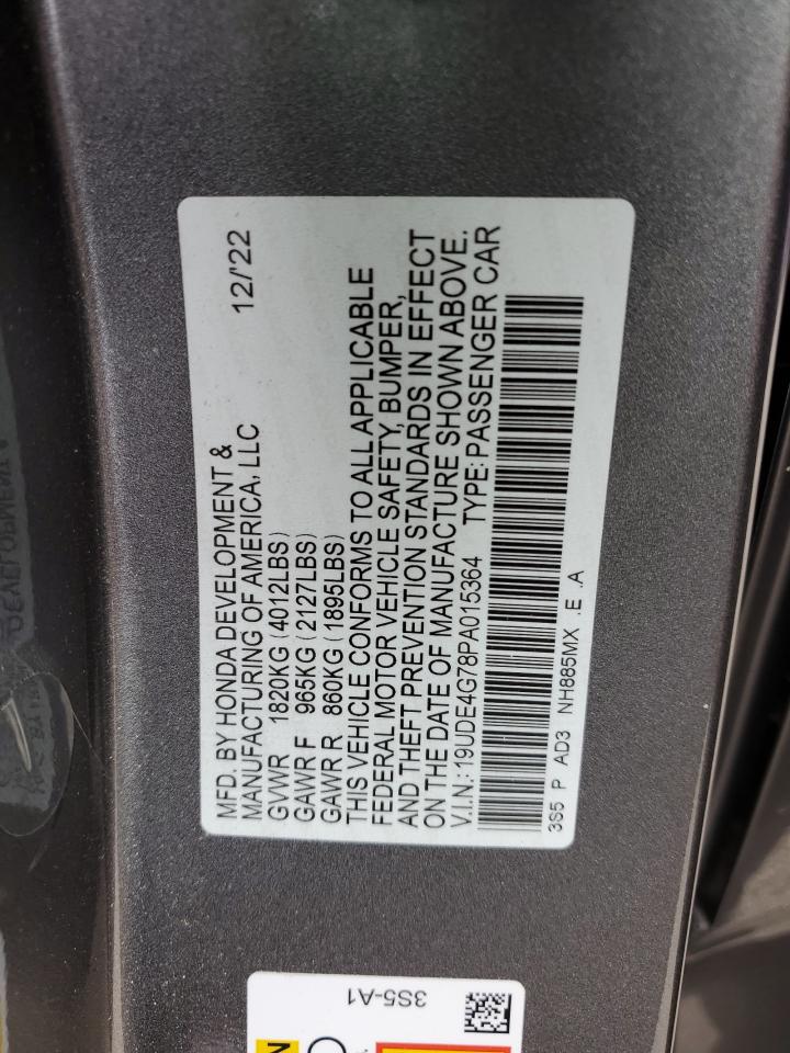 19UDE4G78PA015364 2023 Acura Integra A-Spec Tech