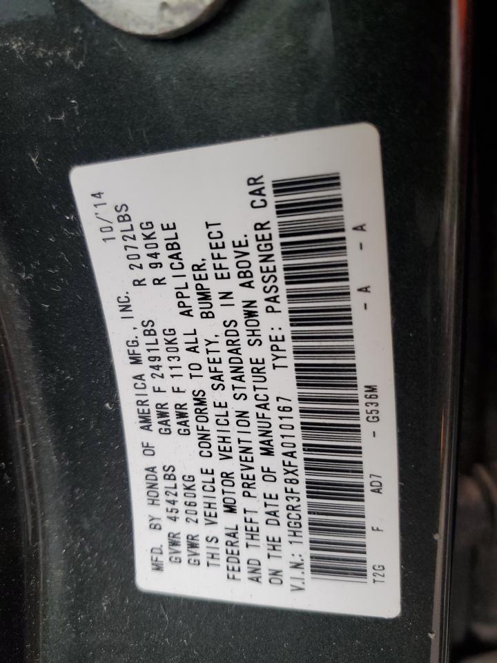 1HGCR3F8XFA010167 2015 Honda Accord Exl