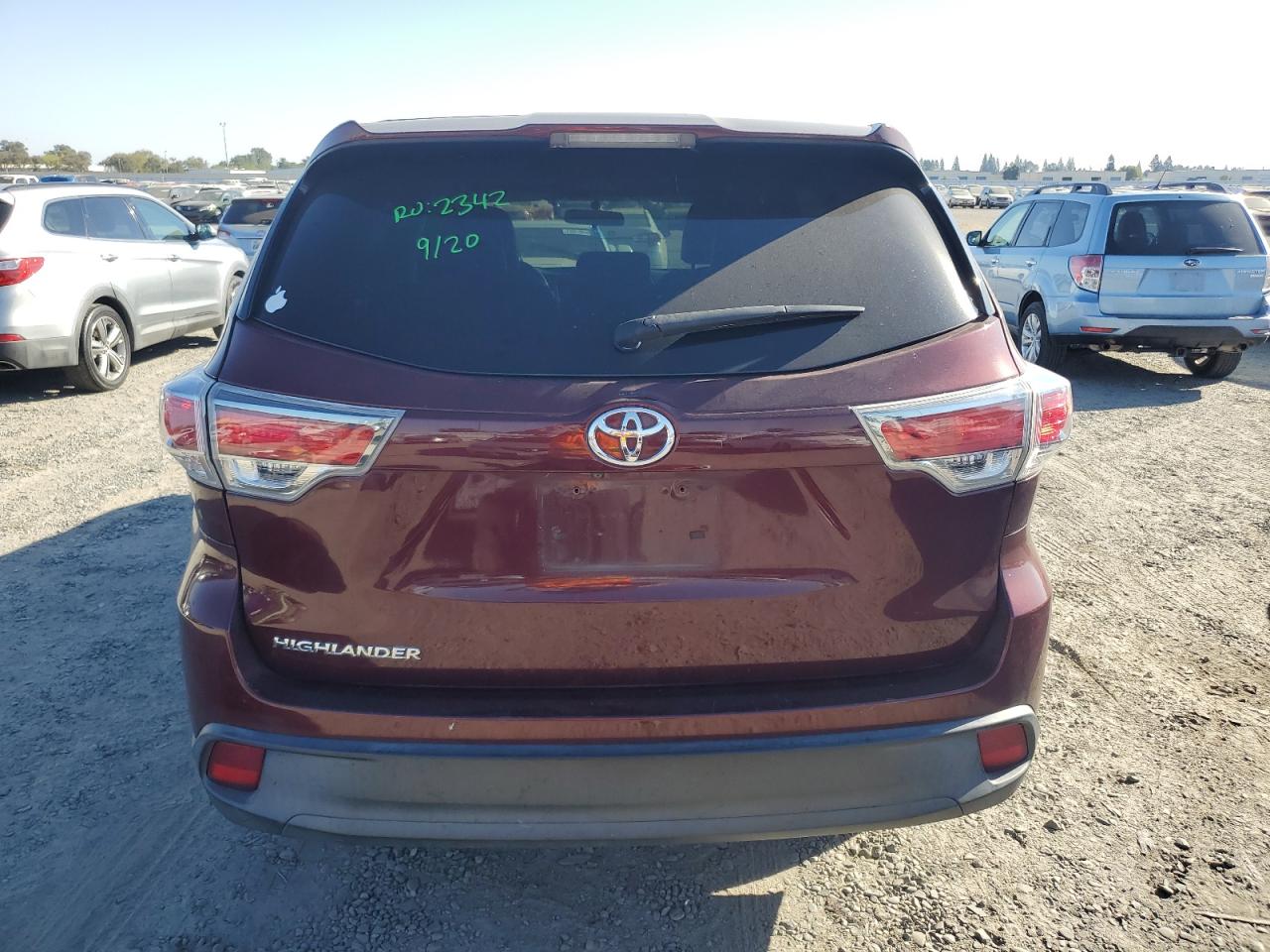 2016 Toyota Highlander Le VIN: 5TDZARFH5GS017938 Lot: 73722914