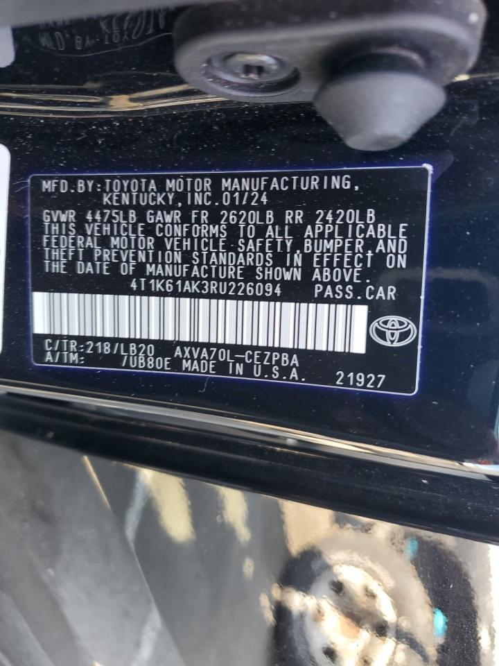 4T1K61AK3RU226094 2024 TOYOTA CAMRY - Image 13