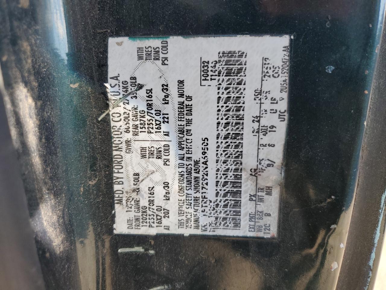 1FTRF17292NA69505 2002 Ford F150