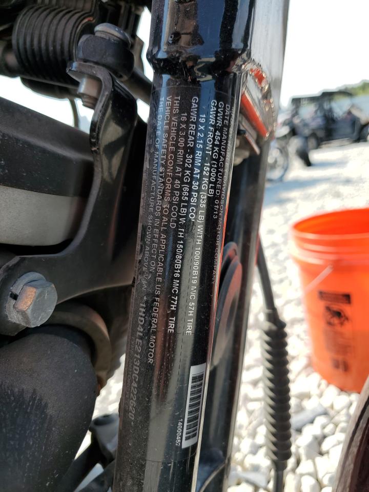 2013 Harley-Davidson Xl883 Iron 883 VIN: 1HD4LE213DC422620 Lot: 71469664