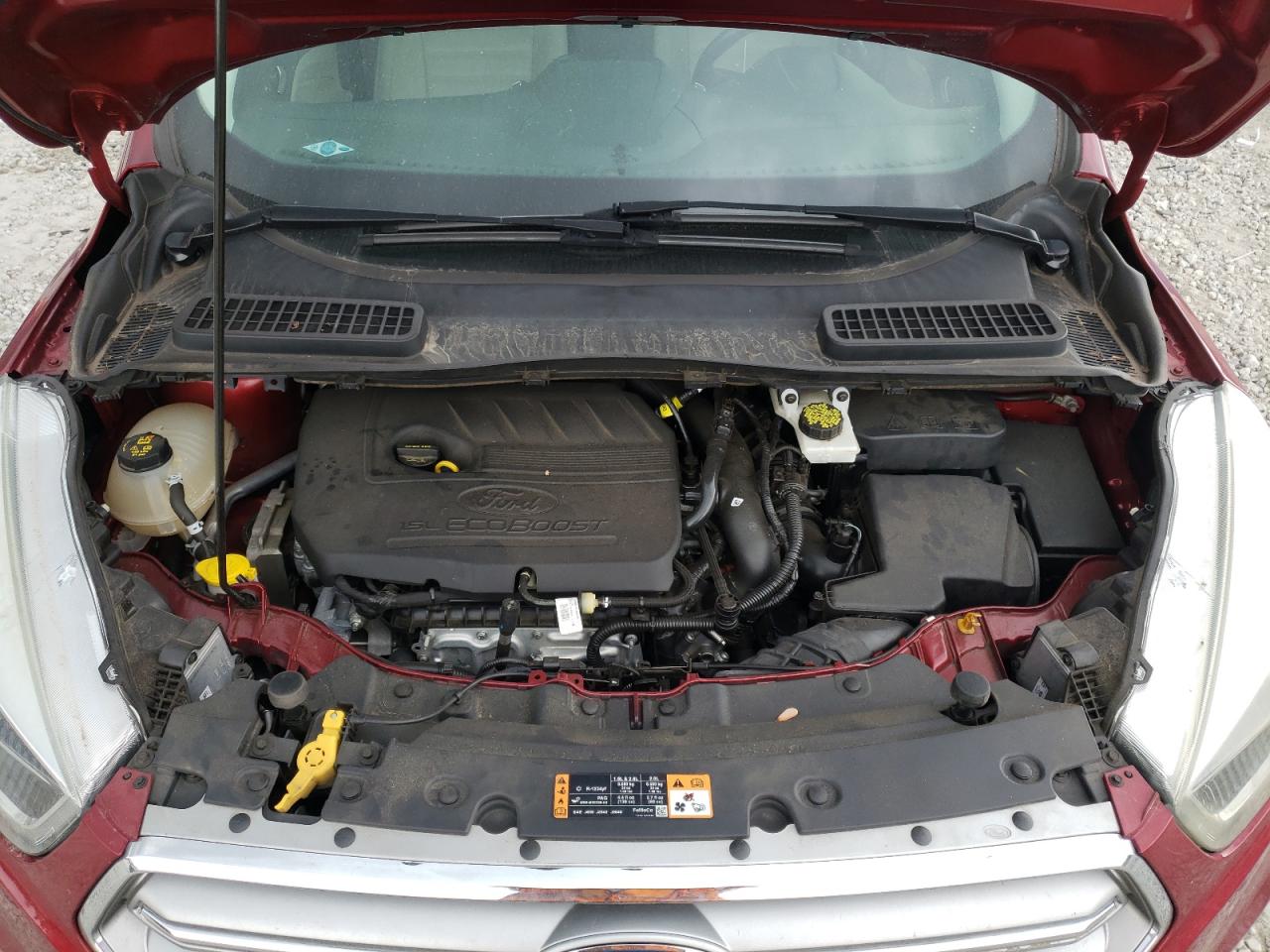 2017 Ford Escape Titanium VIN: 1FMCU0JD4HUD03771 Lot: 71040224