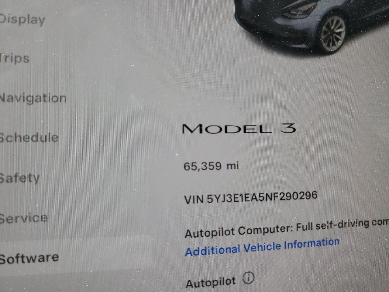 2022 Tesla Model 3 VIN: 5YJ3E1EA5NF290296 Lot: 71750514