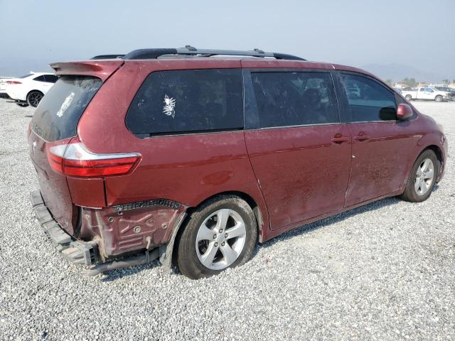 TOYOTA SIENNA 2017 Красный